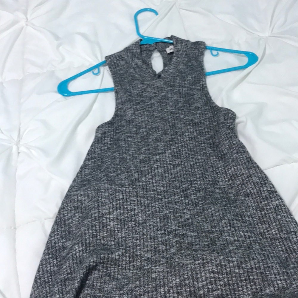 never worn grey sweater dress